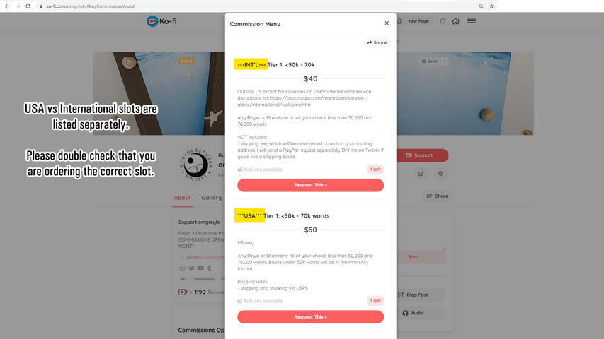 Commission Module when Enabled